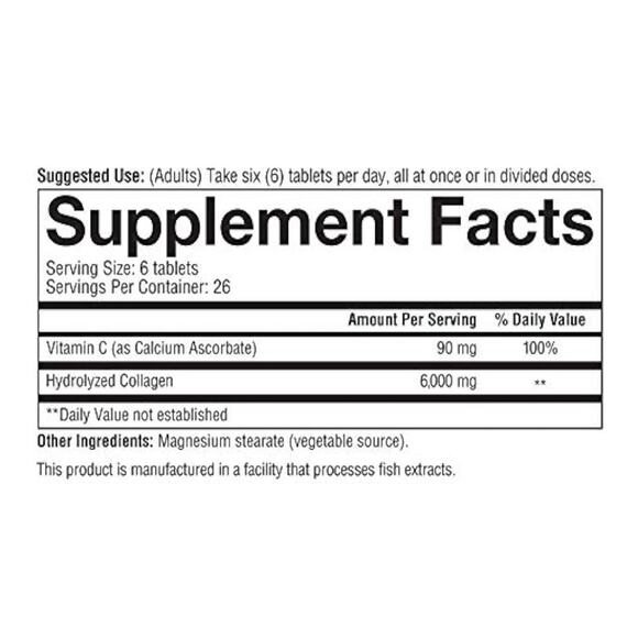 Youtheory Collagen Tablets 2 Pack 160 tablets per bottle 6000 mg - Picture 3 of 3